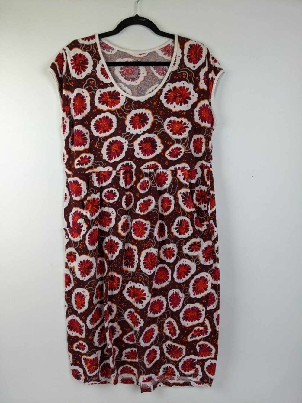 Svaha Organic Cotton Sustainable Botanical Print Dress Plus Size 2X Floral